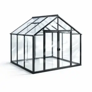 Serra in alluminio con vetro temperato