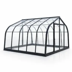 Serra da giardino in alluminio e policarbonato trasparente 300x400x250 cm